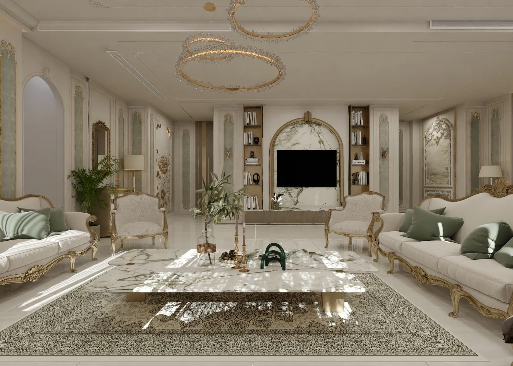 Apartment, Abu Dhabi — Apartment interior design by Rectangle Interiors, Abu Dhabi