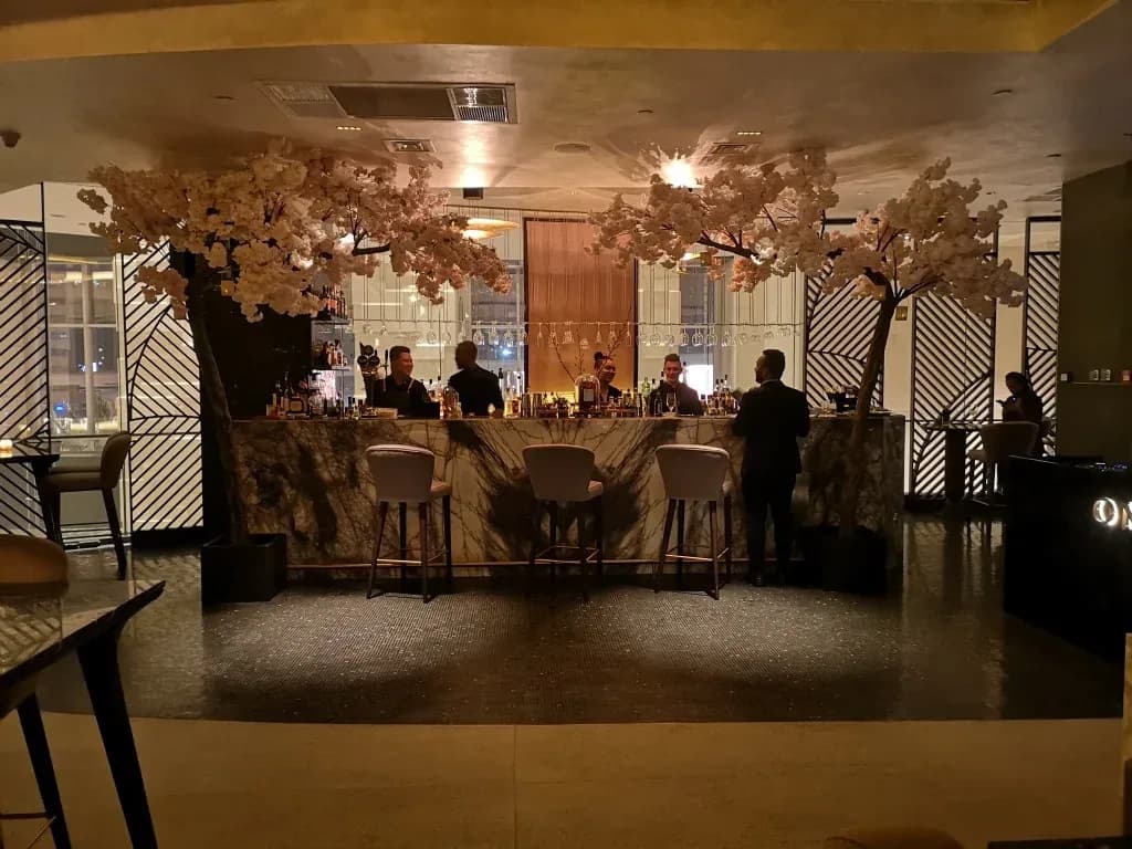 Oni Japanese Restaurant — Restaurant interior design by Rectangle Interiors, Shangri-La Hotel, Sheikh Zayed Road, Dubai