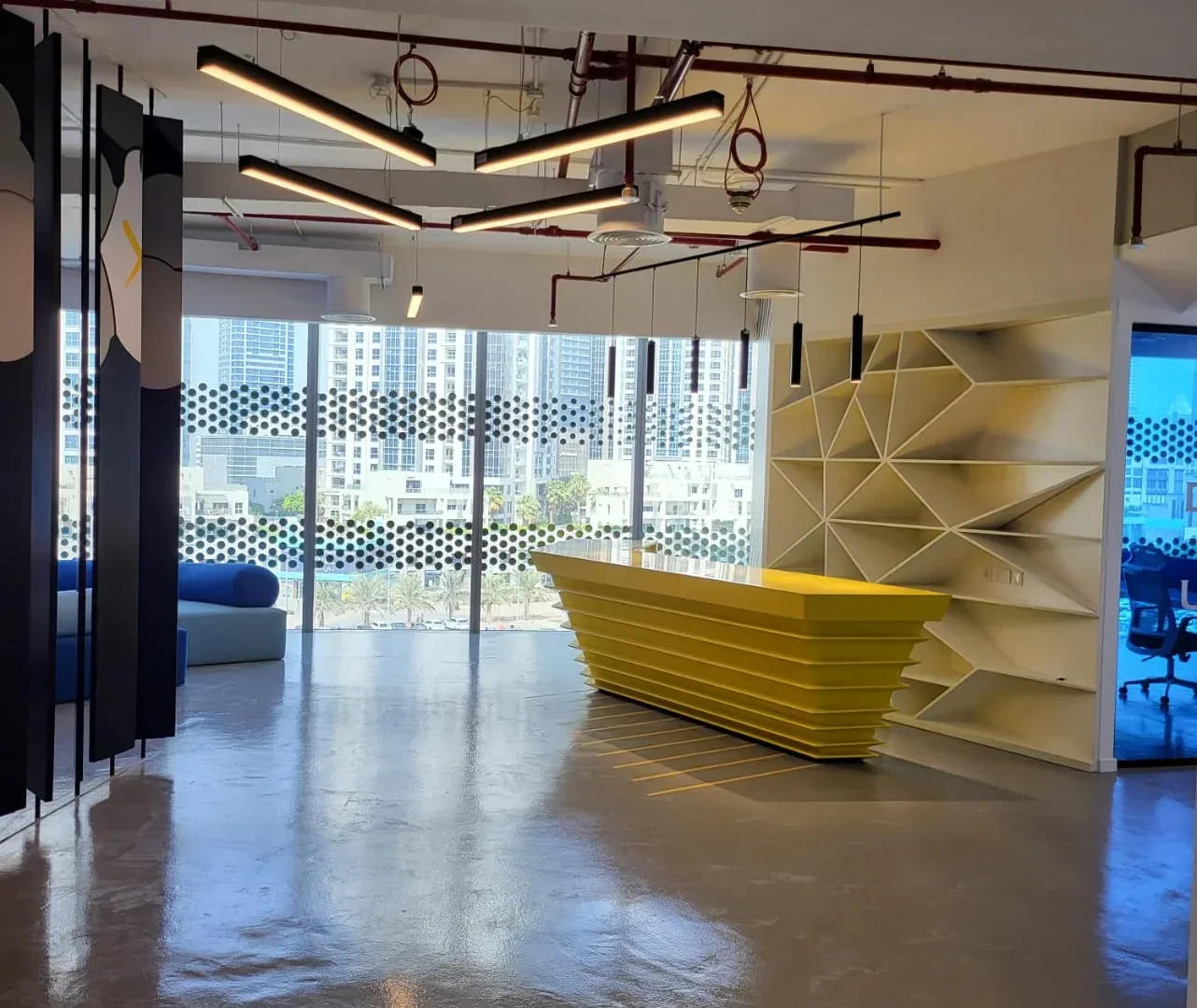The Opus Tower by Zaha Hadid — Office interior design by Rectangle Interiors, Business Bay